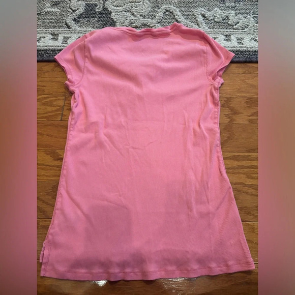 Ralph Lauren Pink Tie Up Short sleeve Shirt Size Medium - Picture 4 of 4